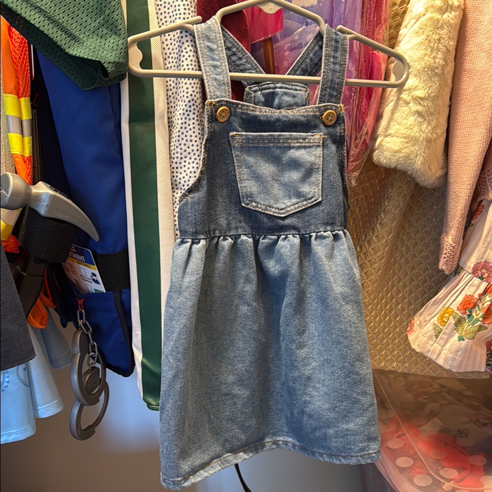 Denim Kids Overall Dress